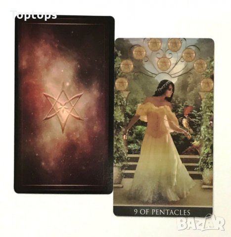 Много красиви 78 Таро карти: Arcanum Tarot & Thelema Tarot, снимка 10 - Карти за игра - 33678109