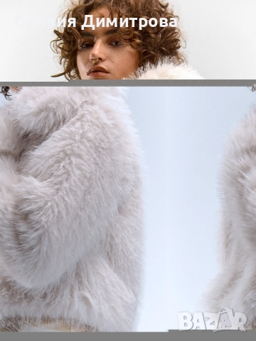 Зимно палто от изкуствен косъм, снимка 5 - Палта, манта - 51951207