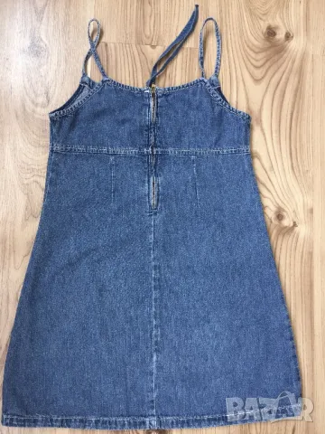 Детска дънкова рокля BENETTON оригинал, size 8г./128см, много запазена, снимка 3 - Детски рокли и поли - 12300505