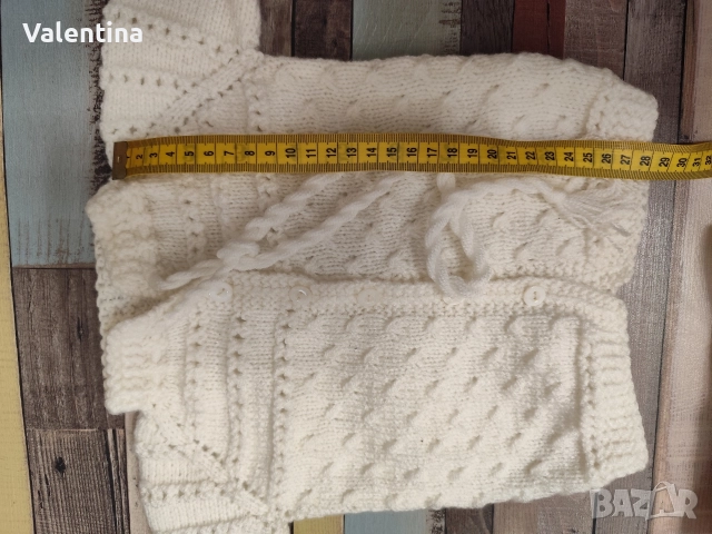 Бебешки плетен комплект , снимка 4 - Комплекти за бебе - 52632198