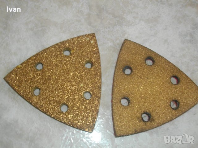 Нова Диамантена Велкро Делта Приставка-Триъгълна-90х90х90мм-За Виброшлайф, снимка 5 - Други инструменти - 33290711