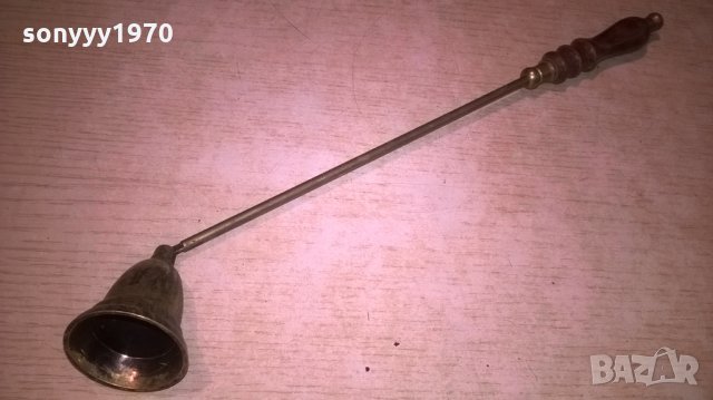 поръчано!!! антика-уред за гасене на свещи-мед/месинг-внос франция, снимка 9 - Колекции - 27114457