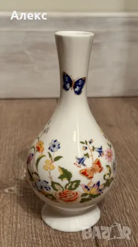 Aynsley–порцеланова вазичка, отлична!, снимка 3 - Вази - 47812540