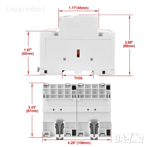 Контактор за домашен променлив ток Heschen , снимка 4 - Друга електроника - 51096371