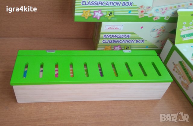 Монтесори дървена кутия за класификации голям размер / монтесори материали, снимка 3 - Образователни игри - 37758765