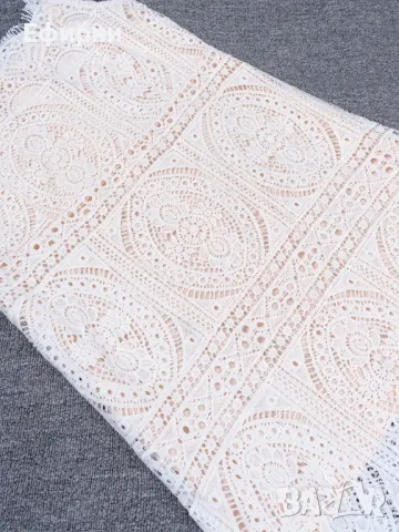 Рокля дантела, Дантелена рокля голям размер, Елегантна рокля, Официална рокля, Миди рокля, снимка 3 - Рокли - 49077720