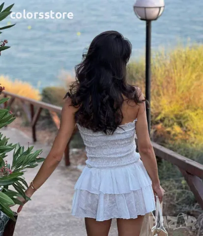 Дамска еластична рокля White, снимка 2 - Рокли - 38607420