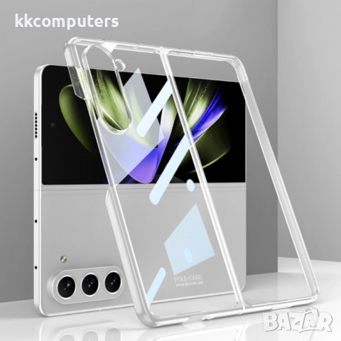 Samsung Galaxy Z Fold5 Electroplating PC Калъф и Протектор