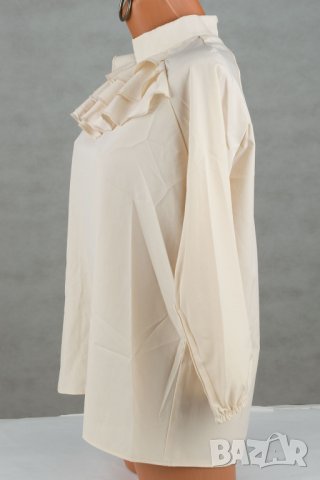 Дамска бежова блуза марка Foggy - 2XL, снимка 3 - Блузи с дълъг ръкав и пуловери - 37238455