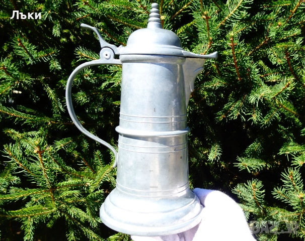 Калаена кана с капак 600 мл.,средновековен дизайн. 