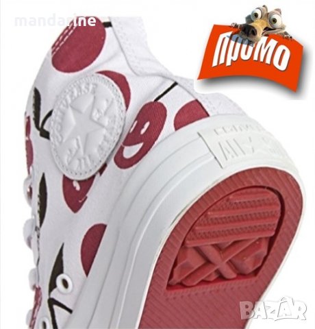 ПРОМО 🍊 CONVERSE ALL STAR № 36½ и 37 🍊 Дамски кецове с фигурална шарка нови с кутия, снимка 14 - Кецове - 21787719