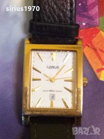 LORUS японски мъжки часовник със златна рамка