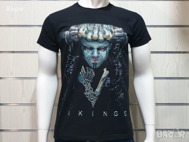 Нова мъжка тениска с дигитален печат на сериала Викинги, снимка 5 - Тениски - 29038940