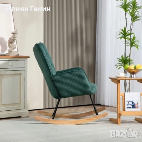 Люлеещ се стол HOMCOM, снимка 2 - Столове - 52547861