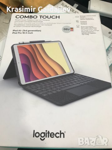 Logitech 920-009640 Combo Touch iPad Pro 10,5 инча, немска клавиатура (QWERTZ), снимка 5 - Таблети - 43461882