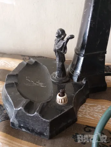 Стара лампа арт деко, снимка 2 - Настолни лампи - 50054734