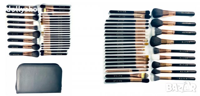 Kомплект Четки за Грим с Калъф, снимка 3 - Декоративна козметика - 32472868