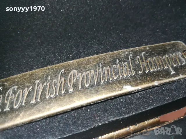 IRISH-КРАСИВА КУТИЯ С КОЖА И МЕД МЕСИНГОВ ОБКОВ LHD1E2409240755, снимка 9 - Антикварни и старинни предмети - 47336869