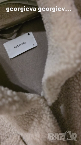 Палто teddy bear - Reserved M размер, снимка 3 - Палта, манта - 52870546