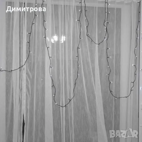 Светещи Led лампички, гирлянд за елха, 20м с трансформатор