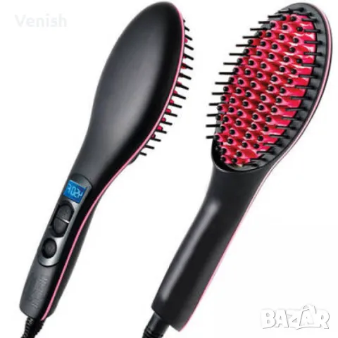 Електрическа четка за изправяне на коса, снимка 2 - Преси за коса - 47321016