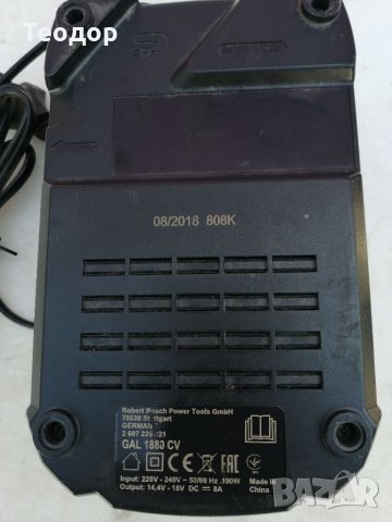 Зарядно bosch gal 1880 cv, снимка 3 - Винтоверти - 33643044