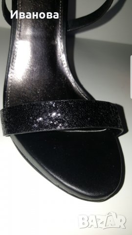 Черни сандали By very, снимка 4 - Дамски елегантни обувки - 32956616