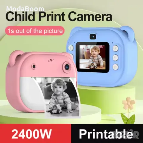 Детска моментална камера HD 1080p – Идеалният подарък за малките творци, снимка 8 - Други - 48201001