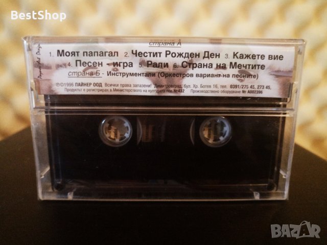 Дани Манолова и Вокална група Амбелино - Страна на мечтите, снимка 2 - Аудио касети - 34949944