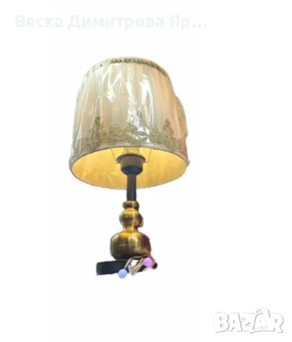 Нощна лампа - Класическа или модерна с флорални мотиви, снимка 3 - Настолни лампи - 48732012