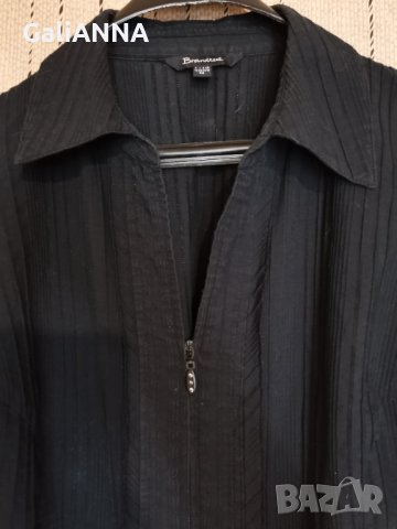 ЕЛЕГАНТНА РИЗА С ЦИП МАКСИ РАЗМЕР 2XL, снимка 2 - Ризи - 33032420