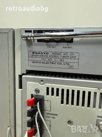 🔈Ретро радиокасетофон SANYO C7 Boombox🔈, снимка 6 - Радиокасетофони, транзистори - 53566495