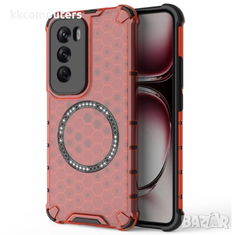 Oppo Reno12 Pro Силиконов Калъф Honeycomb TPU и Протектор, 19,90 лв, снимка 8 - Калъфи, кейсове - 52674157