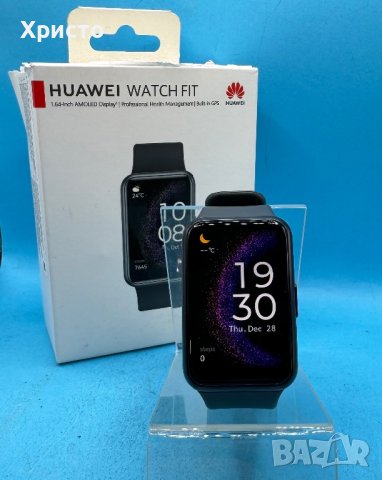 ГАРАНЦИОНЕН!!! Смарт часовник Huawei Watch FIT SE, Starry Black, снимка 2 - Смарт часовници - 43579688