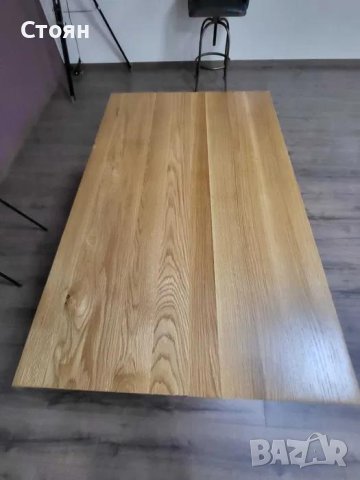 Малка дървена трапезна маса от 100 % дъб, снимка 9 - Маси - 43171541