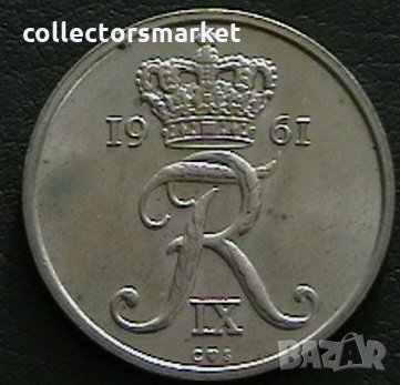 25  оре 1961, Дания, снимка 2 - Нумизматика и бонистика - 28379676