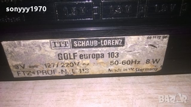 itt schaub-lorenz golf europa 103-made in germany-ВНОС ХОЛАНДИЯ, снимка 17 - Радиокасетофони, транзистори - 27856225