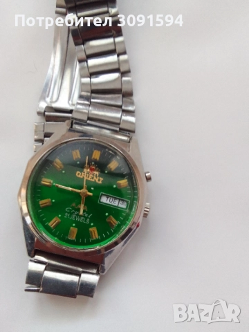  Механичен Японски часовник Ориент  почистен работи перфектно кристално стъкло , снимка 2 - Друга електроника - 51830839