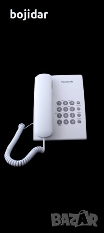 НОВ-Стационарен телефон Panasonic KX-TS500-НОВ, Стандартни функции - бял, снимка 1 - Стационарни телефони и факсове - 43774771
