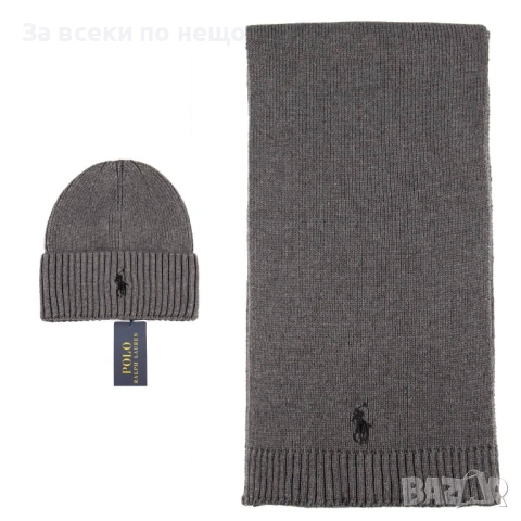 Polo Ralph Lauren Комплект Зимен Шал И Зимна Шапка - Налични Различни Цветове Код SK432, снимка 2 - Шапки - 53027582
