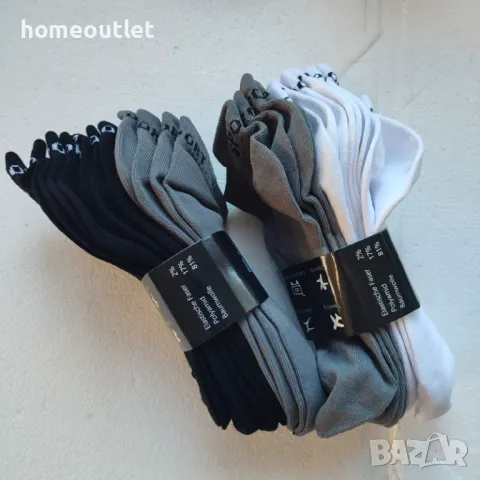 К-т от 12 бр мъжки къси чорапи - различни размери / цветове, снимка 4 - Мъжки чорапи - 36655704