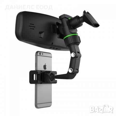 Стойка за телефон с монтаж на огледало за обратно виждане., снимка 5 - Аксесоари и консумативи - 38959630