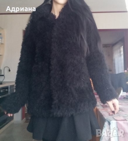 Черно меко палто, снимка 3 - Палта, манта - 44061626