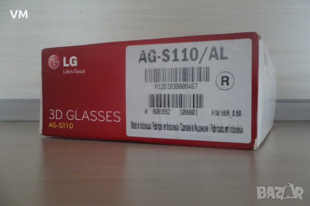 AG-S100  LG 3D GLASSES 3д очила, снимка 4 - Стойки, 3D очила, аксесоари - 32595176