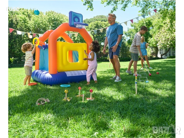 НОВИ! Надуваем детски замък батут с баскетболен кош , снимка 10 - Надуваеми играчки - 51694321