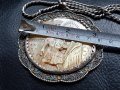 Сребърна 84 Царска Русия 1890 нагръдна Икона панагия кръст, снимка 13