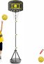 LACORAMO Баскетболен кош за деца регулируема по височина (43/59/74 инча) НОВО, снимка 1