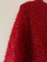 H&M Червен пуловер XS размер с нишки❤️❤️❤️❤️❤️ , снимка 5
