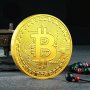 Биткойн монета / Bitcoin ( BTC ) - Златист, снимка 1 - Нумизматика и бонистика - 39002369