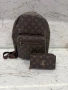 Комплект Louis Vuitton раница и портмоне, снимка 2